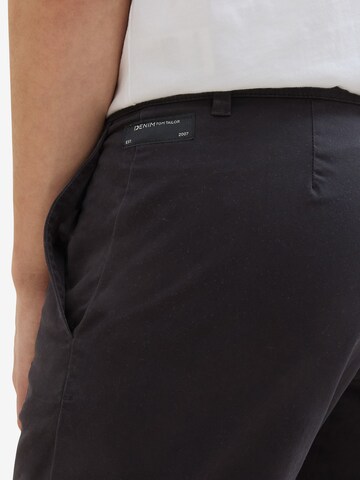 TOM TAILOR DENIM Slimfit Shorts in Schwarz