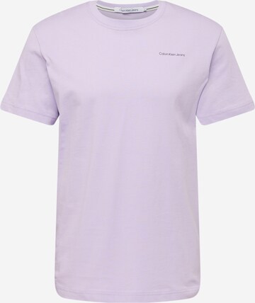 T-Shirt Calvin Klein Jeans en violet : devant