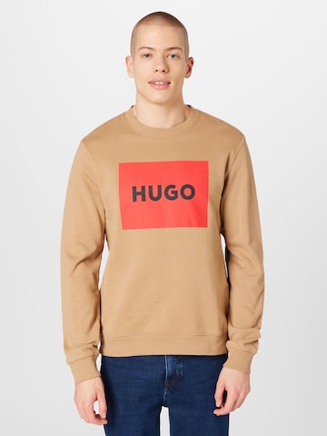 HUGO Sweatshirt  'Durago' in Beige: predná strana