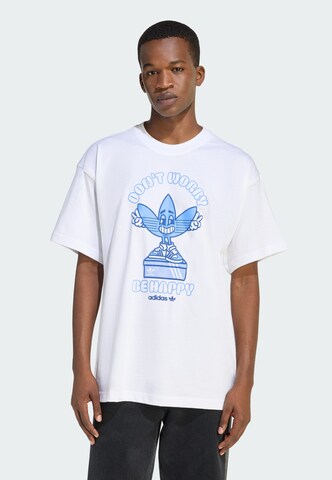 T-Shirt 'Smile Treffy' ADIDAS ORIGINALS en blanc : devant