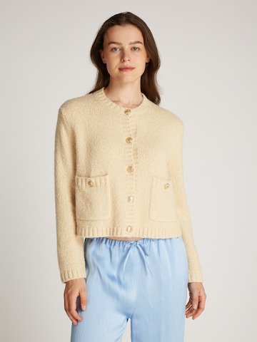 TOMMY HILFIGER Strickjacke in Beige: Vorderseite
