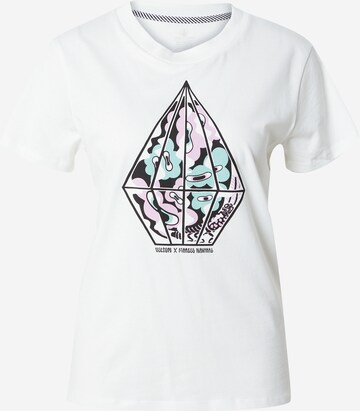 T-shirt 'Radical Daze' Volcom en blanc : devant