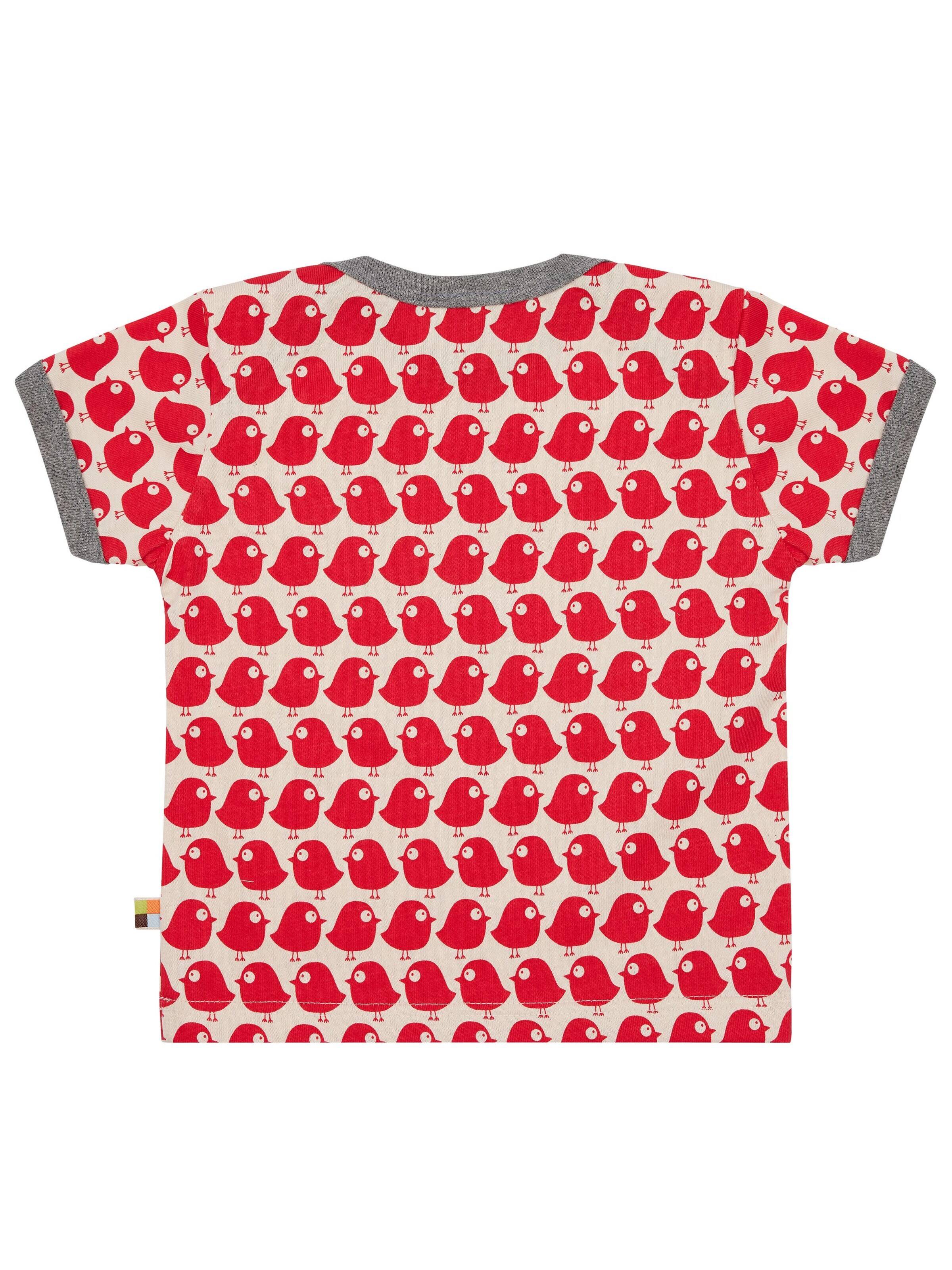 loud + proud Shirt 'Vögel' in Red