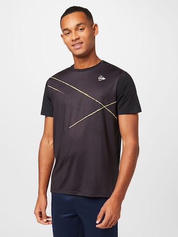 DUNLOP Performance Shirt in Black: front