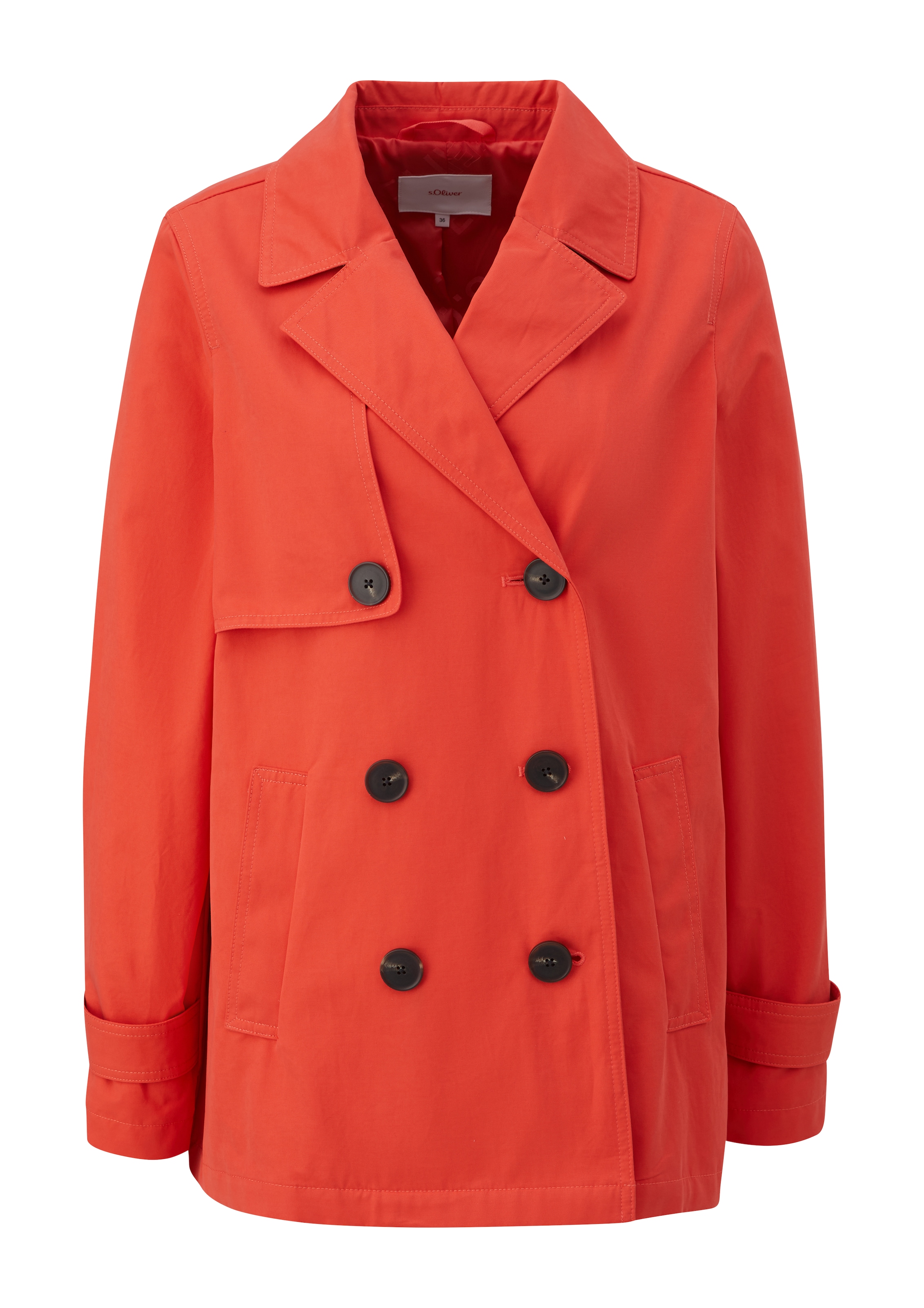 s.Oliver Přechodný kabát – oranžová: přední strana