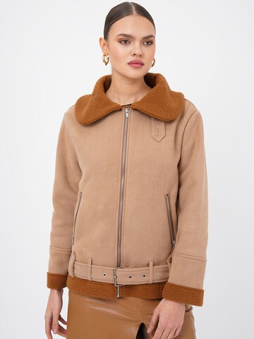 Veste mi-saison FRESHLIONS en beige : devant