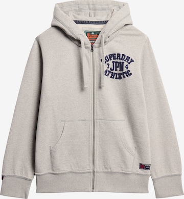 Superdry Zip-Up Hoodie in Grey: front