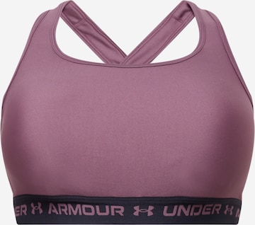 Soutien-gorge de sport UNDER ARMOUR en violet : devant