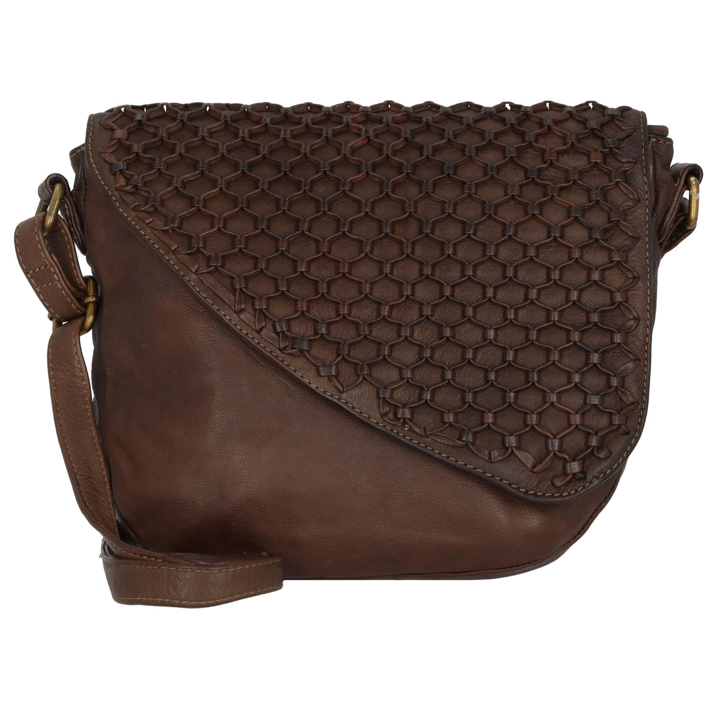 Greenland Nature Umhängetasche 'Femi & Nine' in Braun: Vorderseite