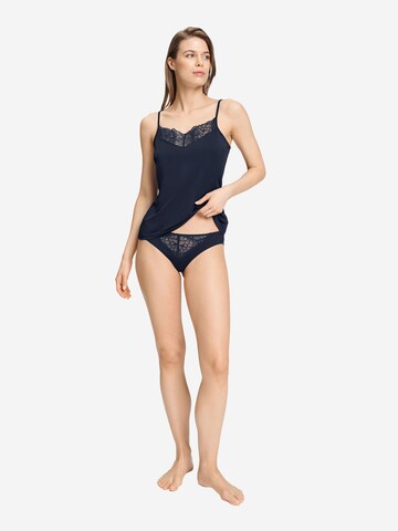 Haut ' Azelia ' Hanro en bleu