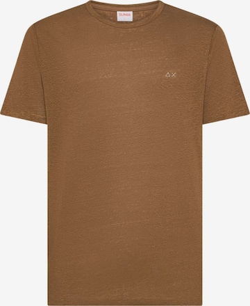 Maglietta 'T-SHIRT JERSEY LINEN S/S' di SUN68 in marrone: frontale