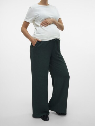 Vero Moda Maternity Wide leg Trousers in Green: front