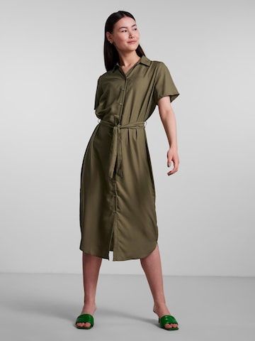 PIECES Shirt Dress 'Olivia' in Green