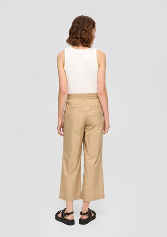 s.Oliver Wide Leg Hose in Beige