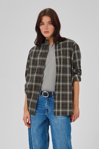 My Essential Wardrobe Blouse 'MarlyMW' in Bruin: voorkant