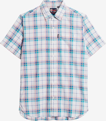 Superdry Comfort fit Button Up Shirt in White: front