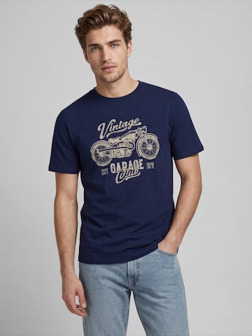 JJ Rebel Футболка 'JREBMARIO' в Синий: спереди