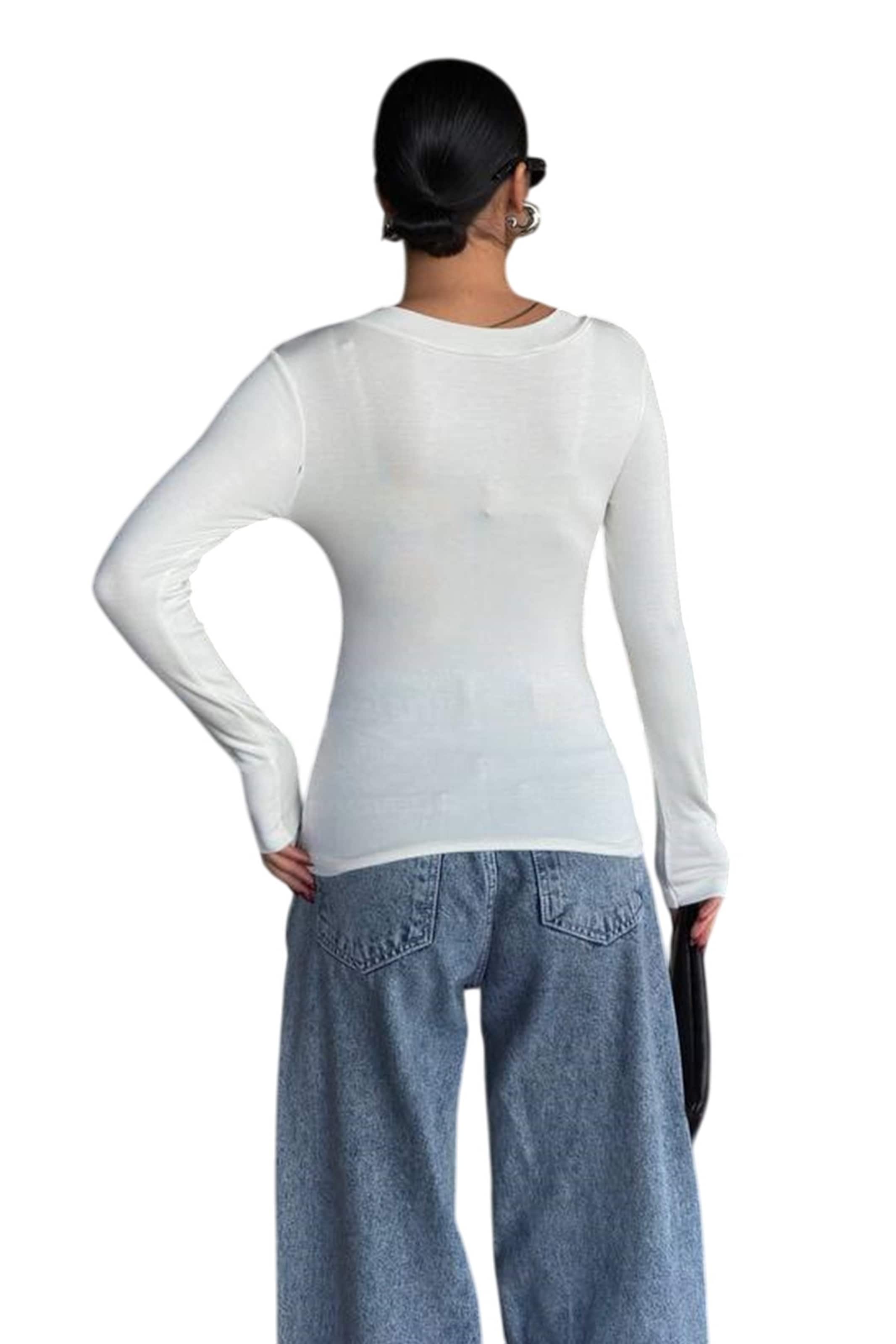 WOMAN VISION Blouse in Wit