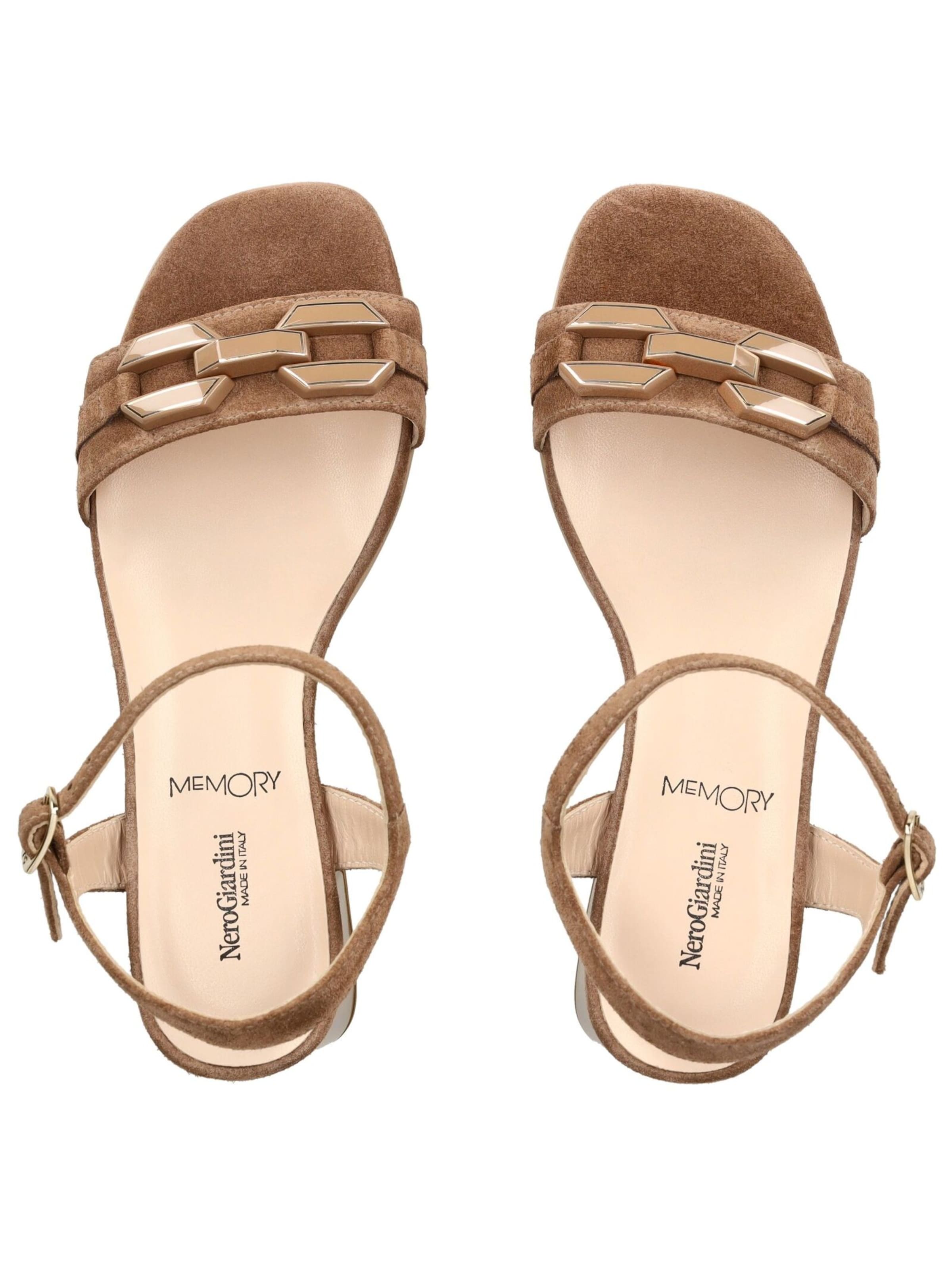 Nero Giardini Sandalen met riem in Bruin