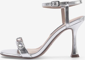 Nine West Sandals 'Asayen' in Silver: front