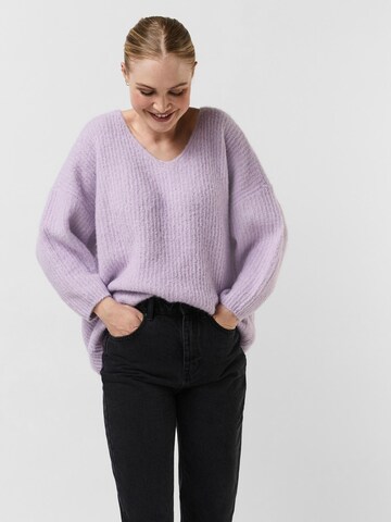 VERO MODA Sweater 'Julie' in Purple: front