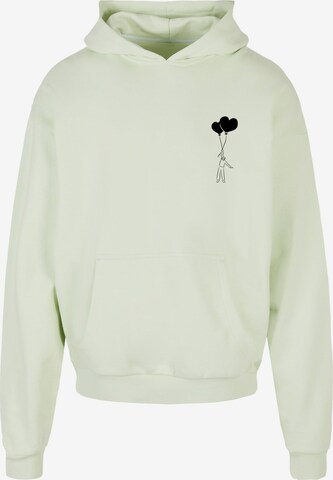 Sweat-shirt 'Love In The Air' Merchcode en vert : devant