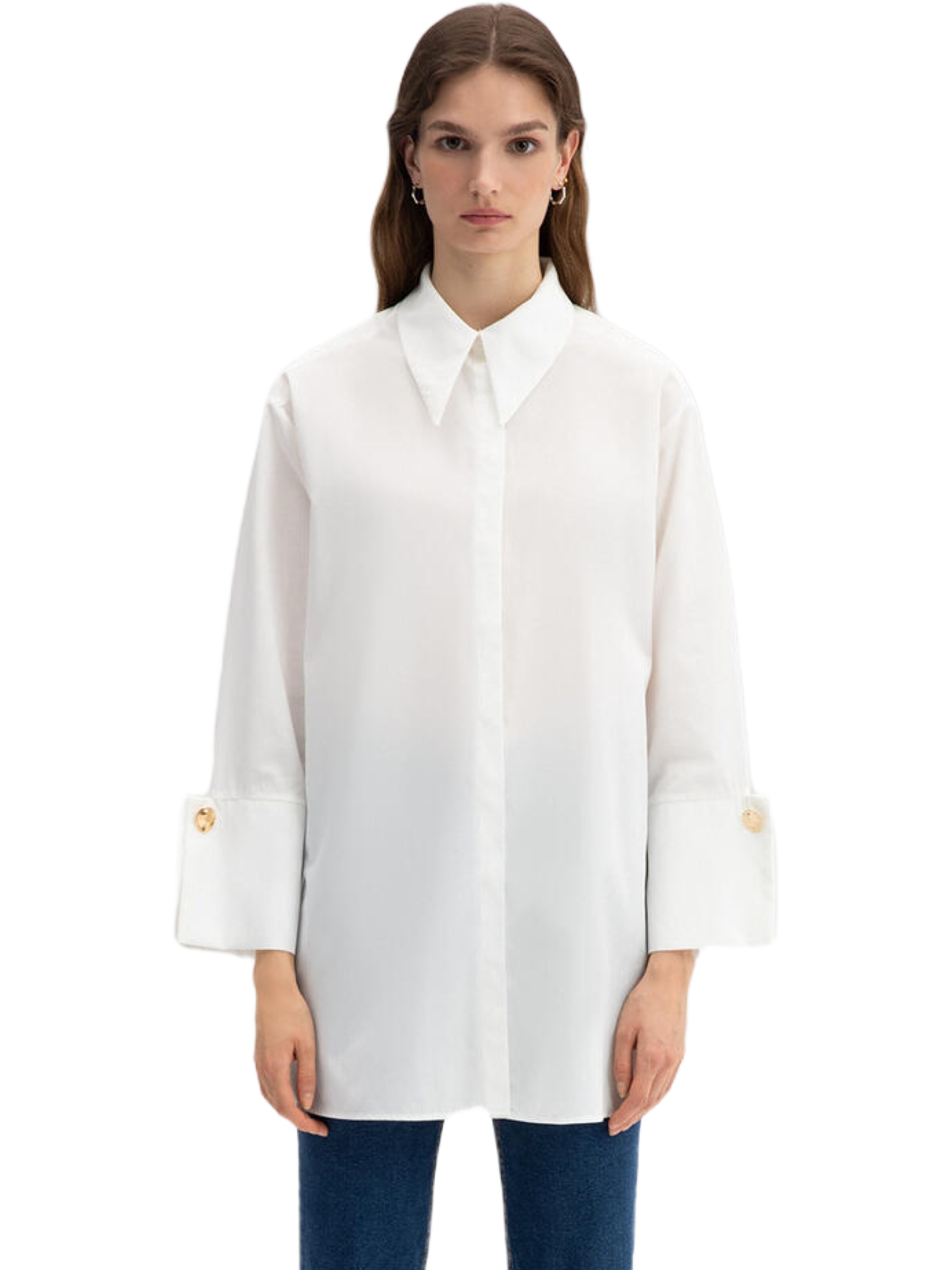 Touche Prive Blouse in Beige: voorkant