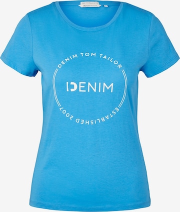 TOM TAILOR DENIM T-Shirt in Blau: predná strana