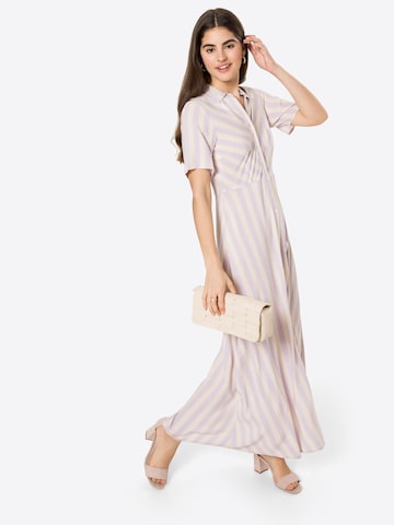 Y.A.S Shirt Dress 'SAVANNA' in Beige