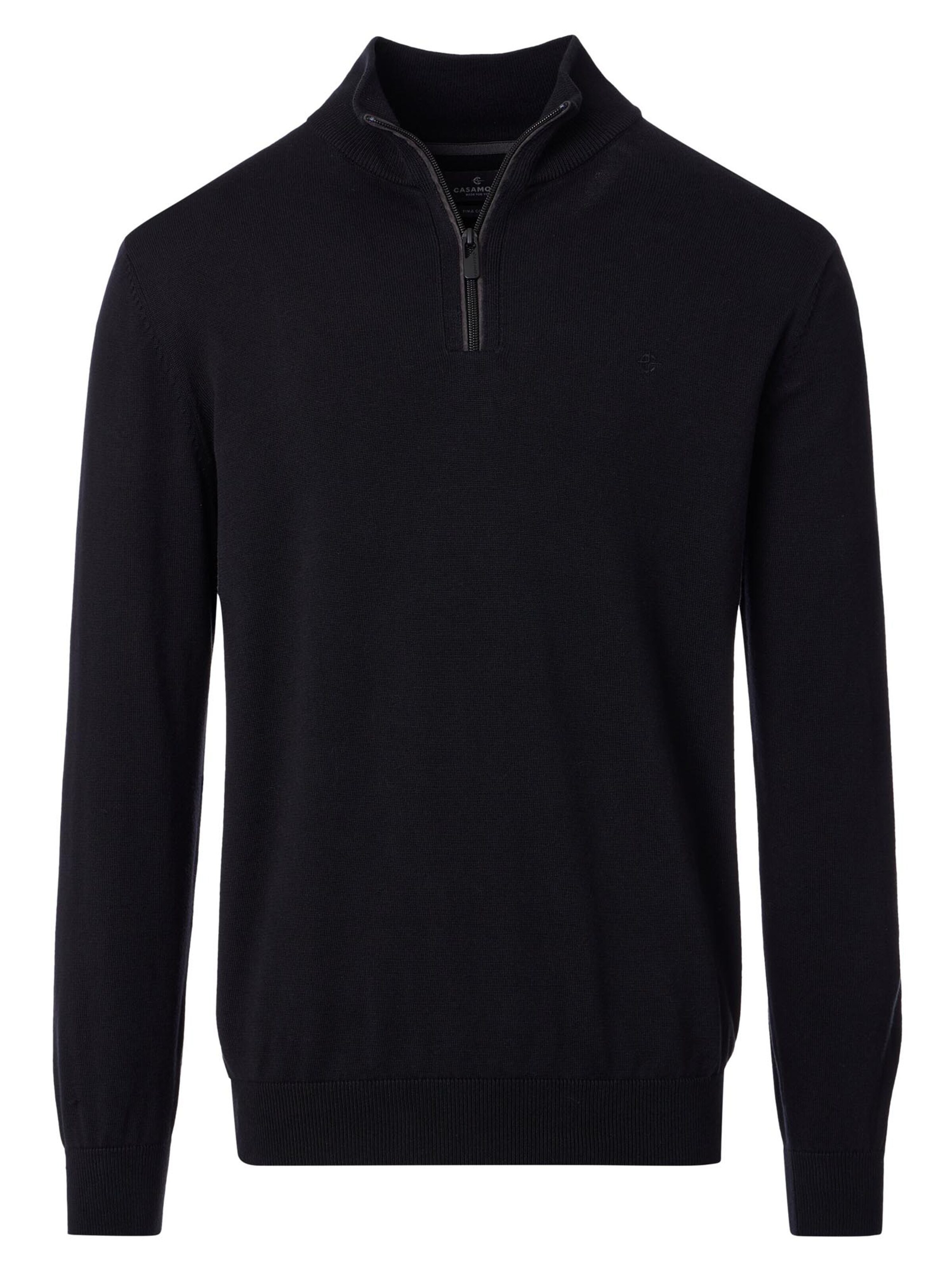 CASAMODA Sweater 'Basic' in Black: front