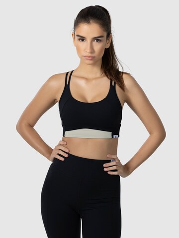 Bustier Soutien-gorge de sport 'Advanced Vickie' Smilodox en noir : devant