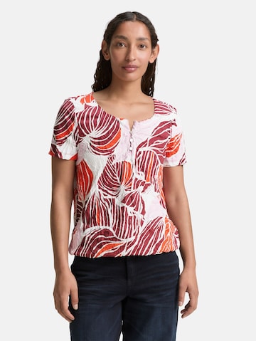T-shirt TOM TAILOR en rouge : devant