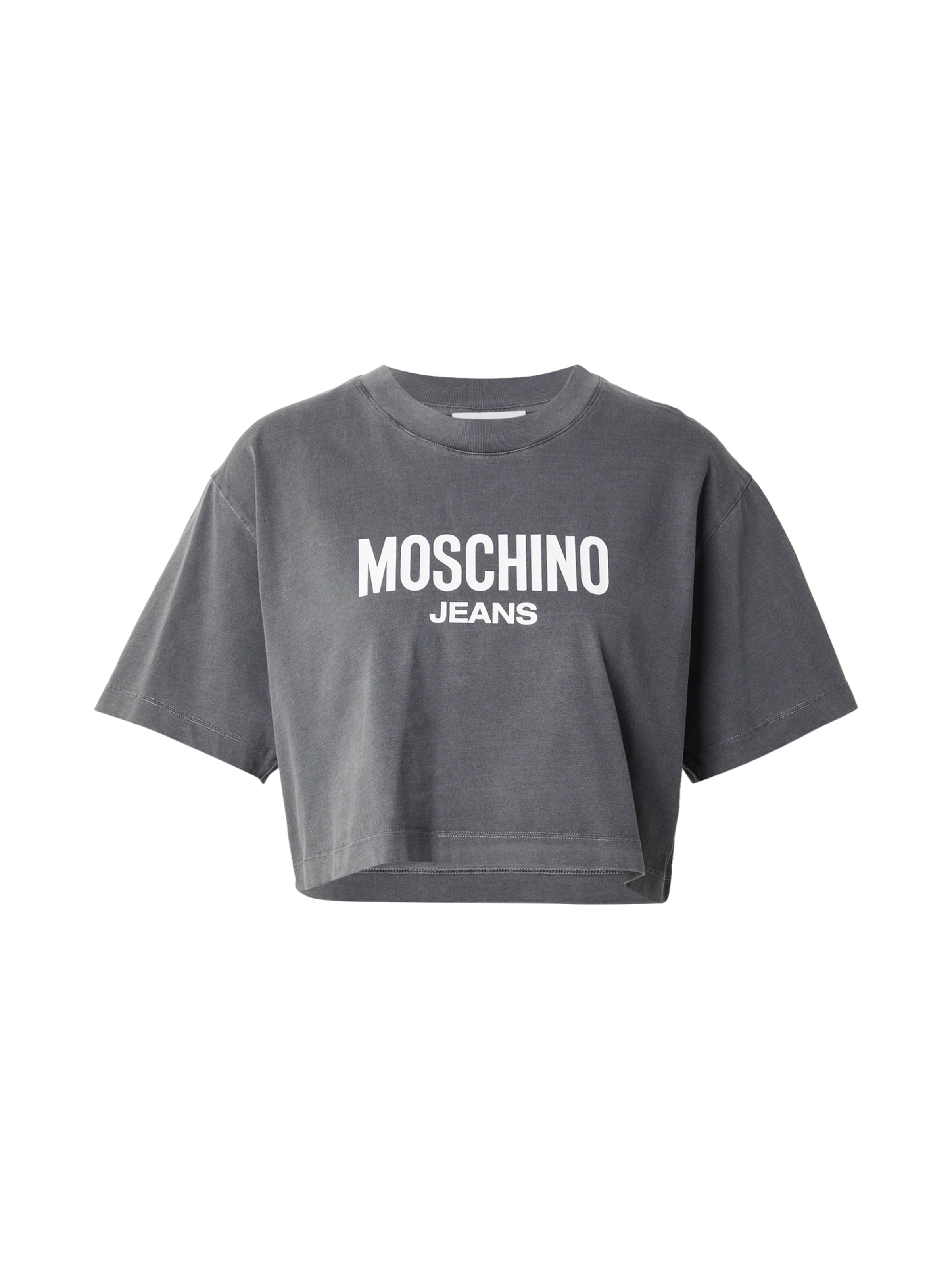 Moschino Jeans Тениска в сиво: отпред