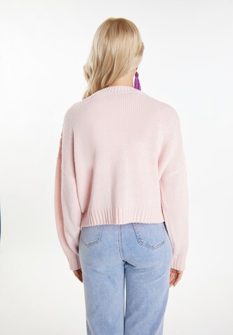 Cardigan 'Eyota' IZIA en rose