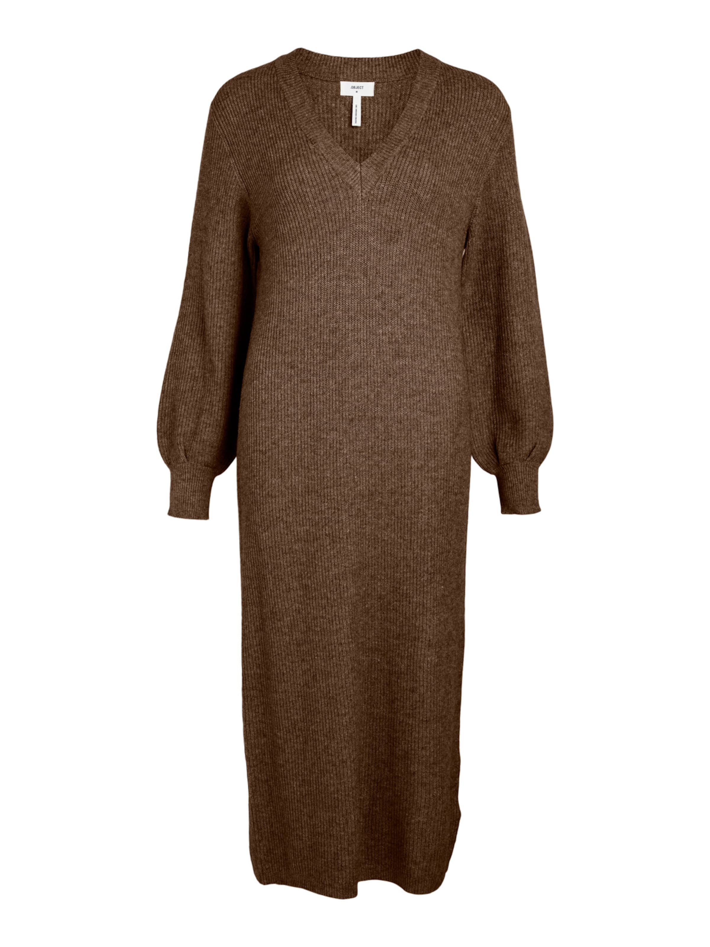 Rochie tricotat 'Malena' de la OBJECT pe maro: față