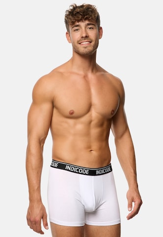 INDICODE JEANS Boxer shorts ' Milano ' in White: front