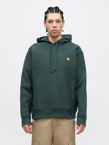 Carhartt WIP Sweatshirt 'American Script' in Green: front