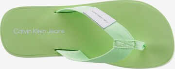 Calvin Klein Jeans T-Bar Sandals in Green