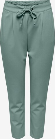 JDY Kalhoty se sklady v pase 'PRETTY' – zelená: přední strana