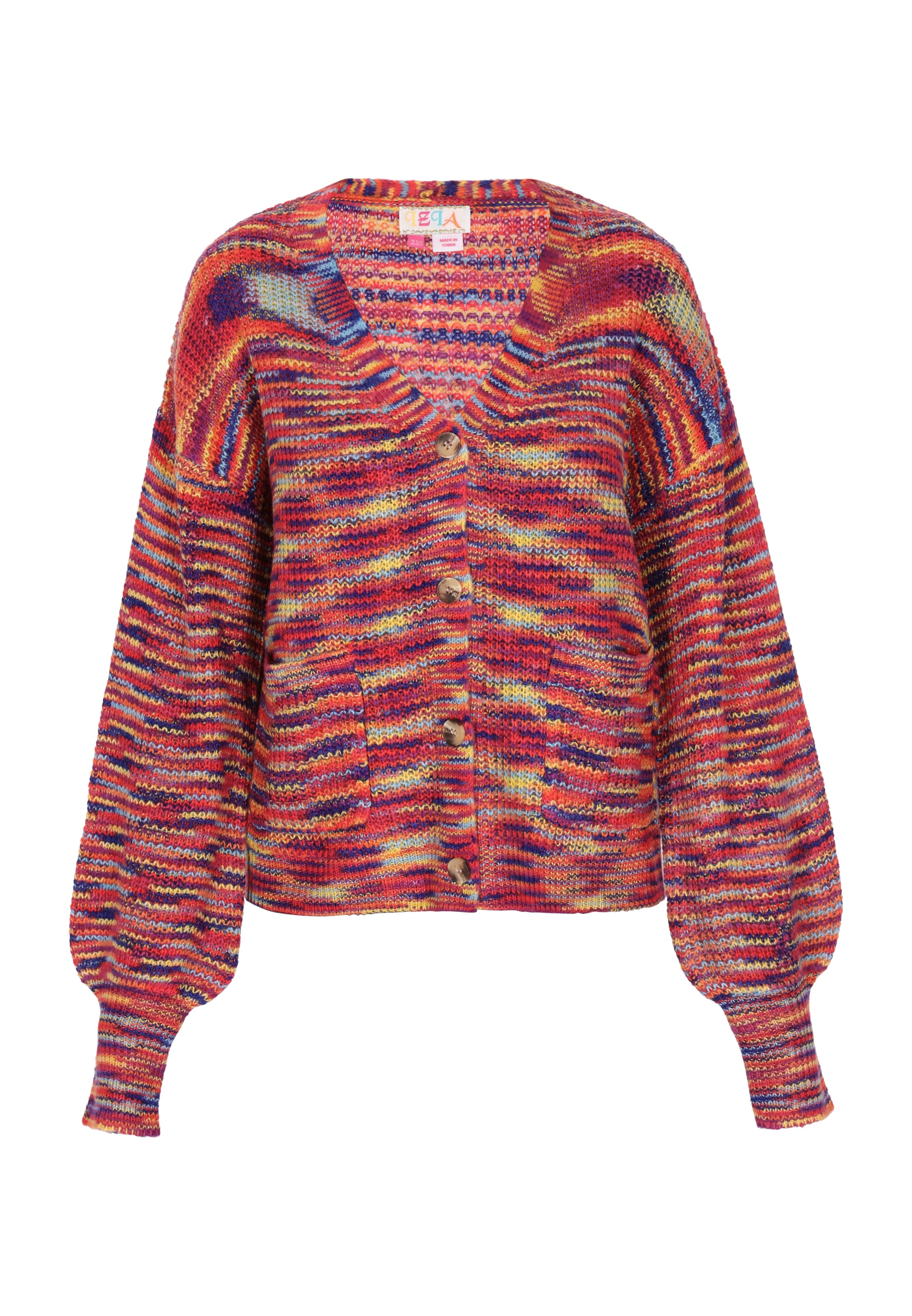 IZIA - Cárdigan en rojo: frente