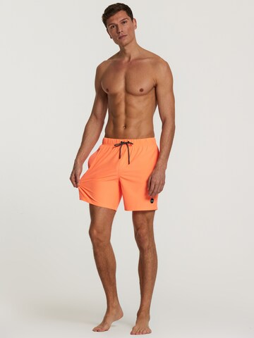 Shiwi Board Shorts 'easy mike solid 4-way stretch' in Orange