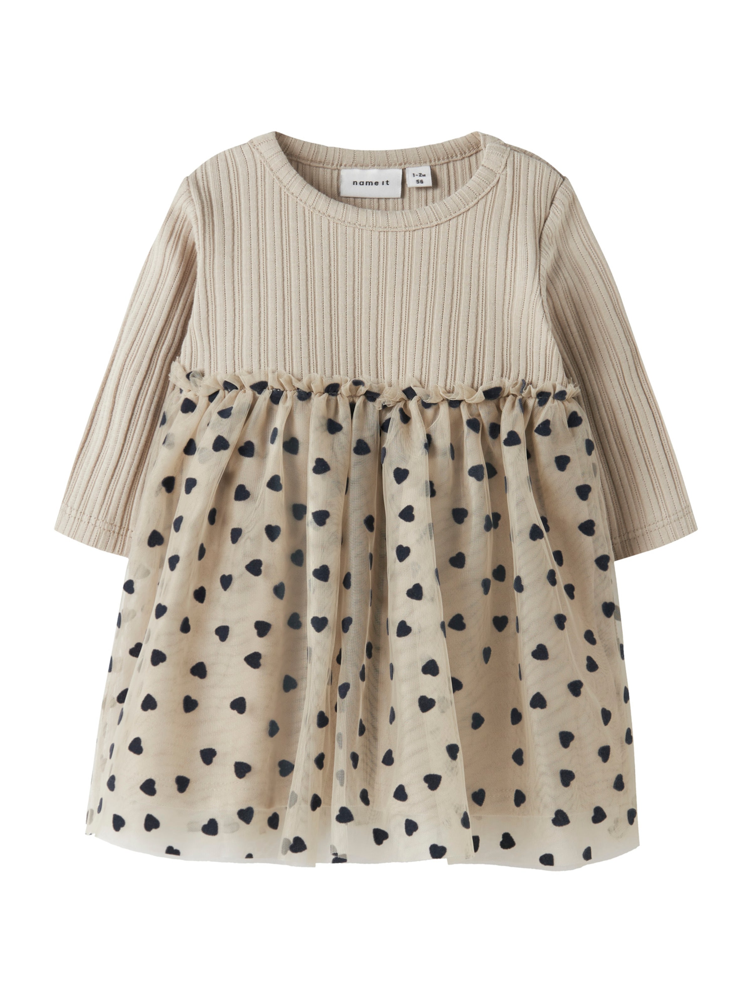 NAME IT - Vestido 'NBFNea' en gris: frente