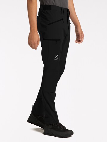 Haglöfs Slim fit Outdoor Pants 'Rugged Slim' in Black