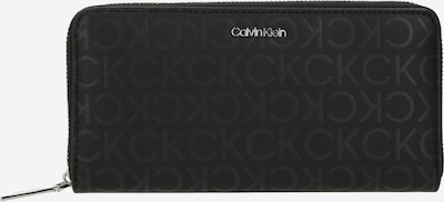 Calvin Klein Porte-monnaies 'Must' en gris foncé / noir, Vue avec produit
