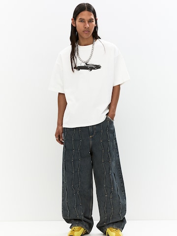 T-Shirt Pull&Bear en blanc