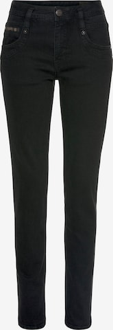 Herrlicher Slim fit Jeans 'Radina' in Black: front