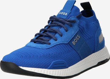 BOSS Sneakers laag 'Titanium' in Blauw: voorkant