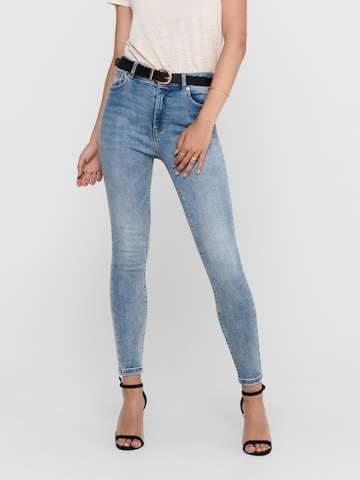 Coupe slim Jean 'Mila' ONLY en bleu : devant