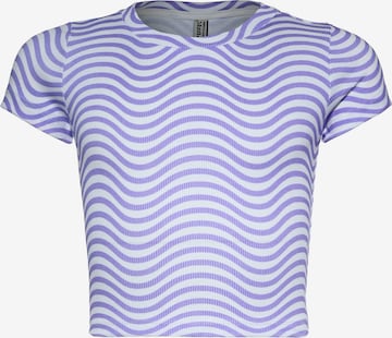 T-Shirt BLUE EFFECT en violet : devant