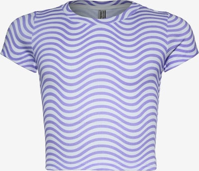 BLUE EFFECT Camiseta en lavanda / blanco, Vista del producto